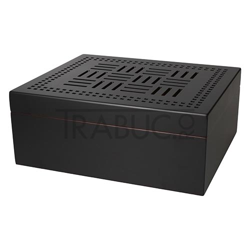 Humidor trabucuri Angelo Black Gold cu capacitate de maxim 60 trabucuri