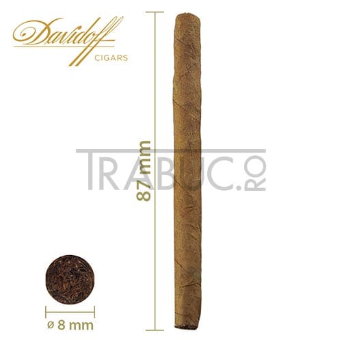 Dimensiuni tigari de foi de lux Davidoff Silver Mini