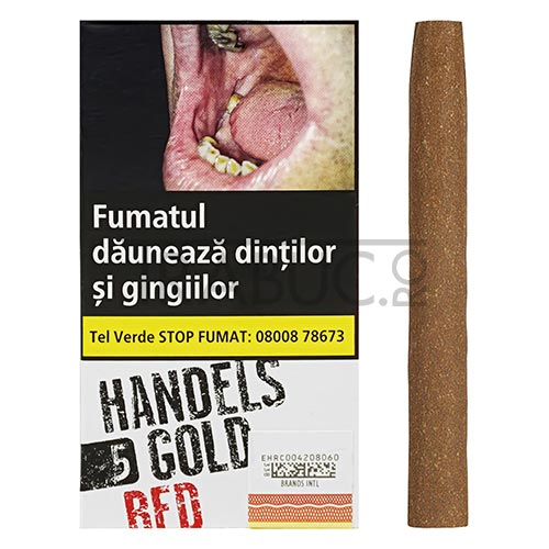Pachet cu 5 tigari de foi cu aroma de cirese Handelsgold Red