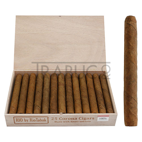 Cutie cu 25 tigari de foi fara filtru RIO by RioTabak Corona Cigars