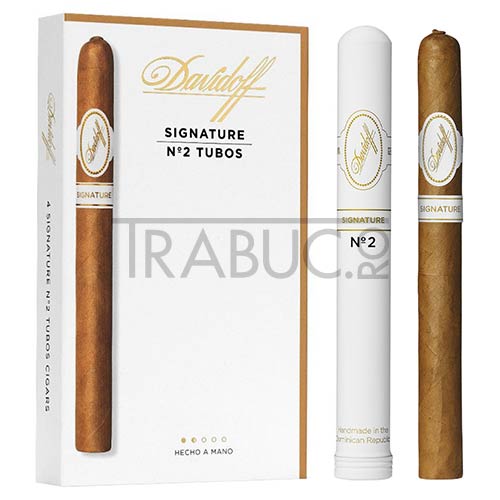 pachet cu 4 trabucuri dominicane de vanzare davidoff signature no 2 tub
