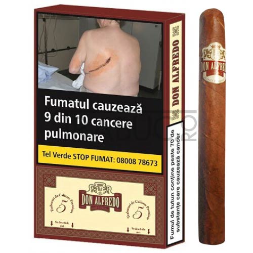 pachet cu 5 trabucuri de vanzare don alfredo half corona