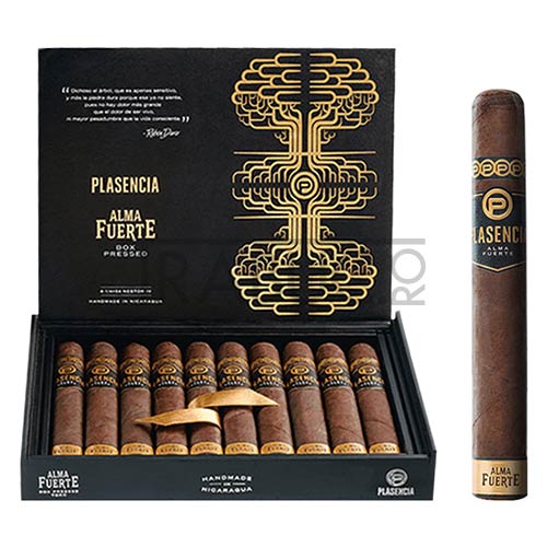 cutie din lemn cu 10 trabucuri confectionate manual Plasenciaa Alma Fuerte Nestor IV Toro