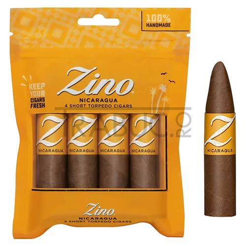 pachet cu 4 trabucuri premium de vanzare zinoo fresh pack nicaragua short torpedo