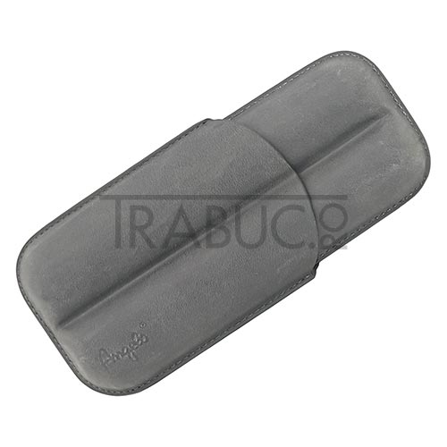 Etui trabucuri Angelo Grey confectionat din piele naturala de culoare gri