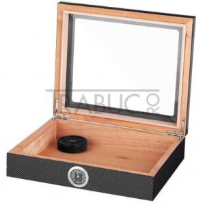 humidor fibra carbon trabucuri angelo 920033 confectionat din lemn