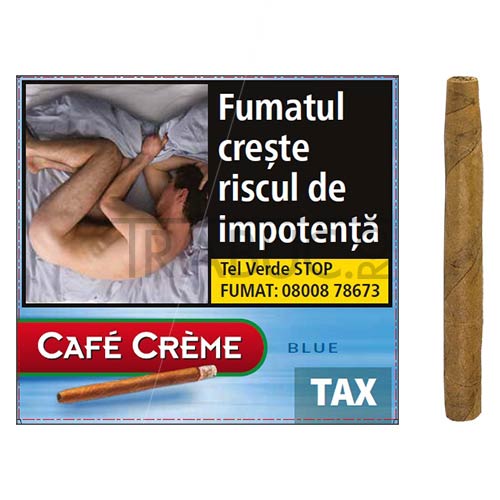 pachet 10 tigari de foi cafe creme blue 100% naturale cu invelis Ecuador Connecticut