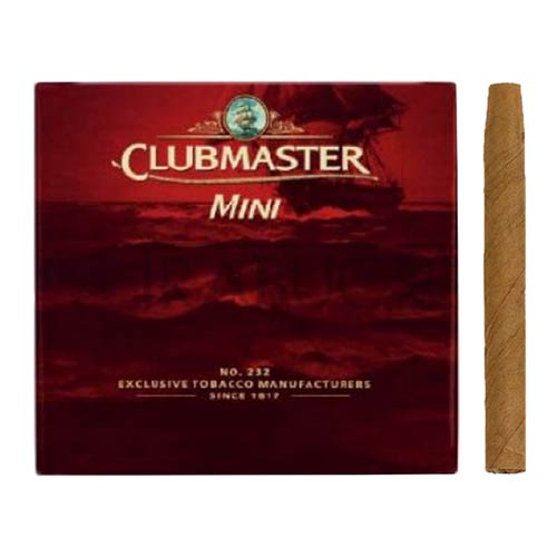 pachet de 10 tigari de foi clubmaster mini cu aroma de vanilie