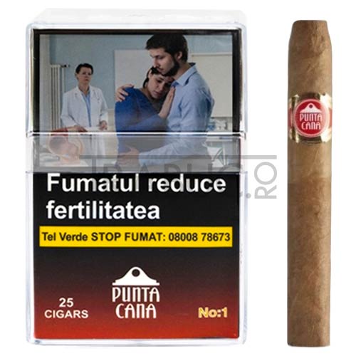 punta-cana-no-1-25 pachet de 25 tigari de foi punta cana no.1 fara filtru cu aroma naturala