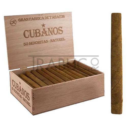 tigari de foi cubanos senoritas naturel cutie de 50 bucati de lungime de 120 mm