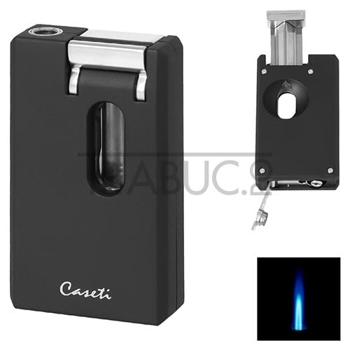 Bricheta trabuc Caseti Black Matt cu punch si cutter incluse