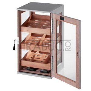920046 humidor cabinet trabucuri angelo grey cu 3 rafturi fabricat din lemn si mdf