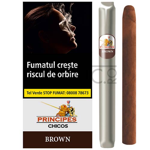 tigari de foi principes chicos brown cu aroma de ciocolata de origine republica dominicana