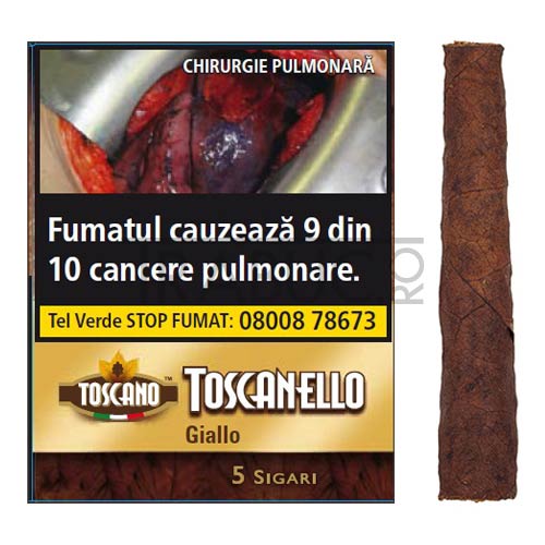 pachet cu 5 bucati toscanello giallo cu aroma de vanilie de origine italia