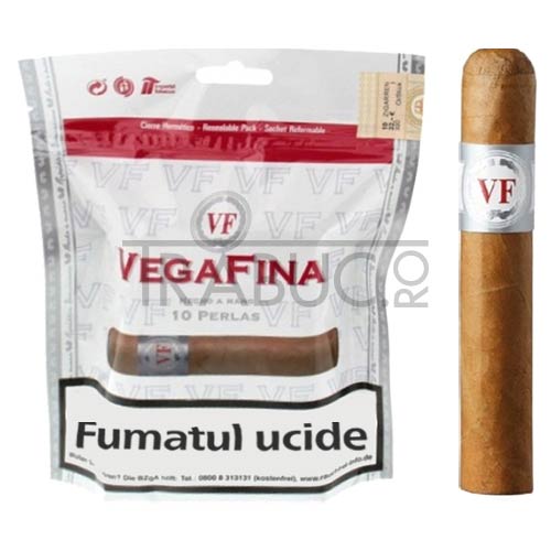 pachet de 10 trabucuri vega fina perlas 10 ecobag confectionate manual cu o umplutura variata republica dominicana, nicaragua si columbia intr-un invelis connecticut de tarie slab spre mediu