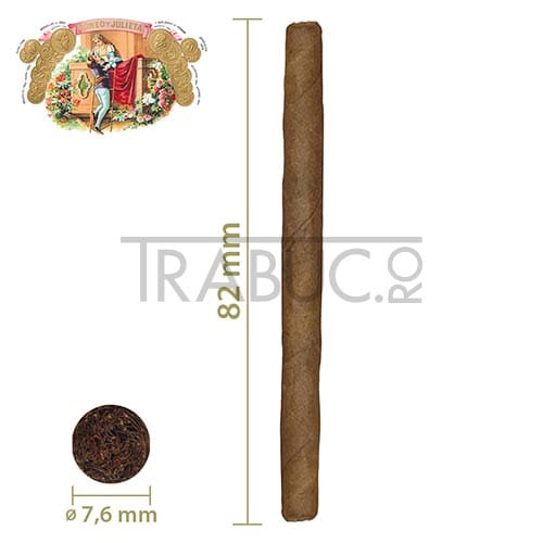 Dimensiuni tigari foi romeo y julieta mini