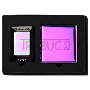 Set bricheta cu tabachera Zippo Rainbow | Trabuc.ro