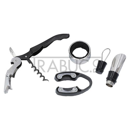 Set de 4 accesorii vin DM 29 Luxury Brown