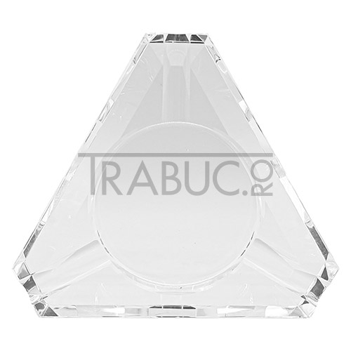 Scrumiera Angelo Clear Glass cu capacitate de 3 trabucuri