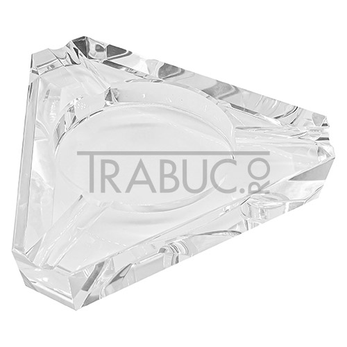 Scrumiera pentru trabuc Angelo Clear Glass confectionata integral din sticla