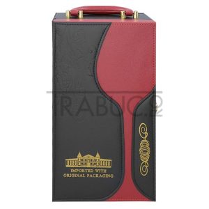 Set accesorii pentru vin DM 5 Luxury in cutie din lemn cu exterior din piele ecologica