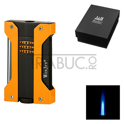 Bricheta trabucuri WinJet Yellow cu 1 arzator in cutie cadou