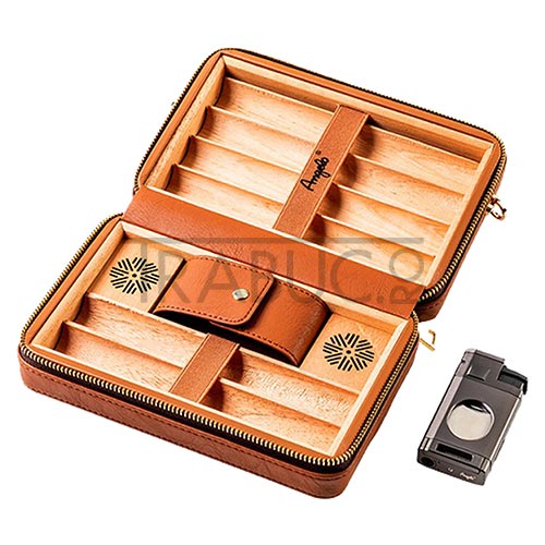 Humidor Calatorie Angelo confectionat din lemn de cedru