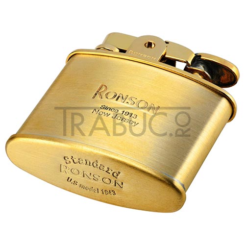 Bricheta Ronson Nostalgia Brass Satin reincarcabila cu benzina