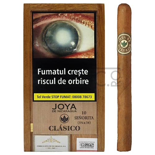 trabucuri-joya-de-nicaragua-classico-senorita-10 Trabucuri Joya De Nicaragua Clasico Senorita in cutie din lemn cu 10 trabucuri de tarie slab spre mediu