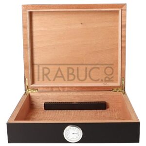 Humidor Trabucuri Germanus Black de culoare neagra