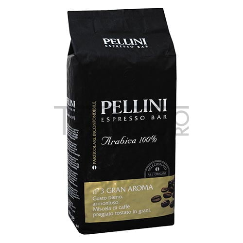 Pachet de 1 kg de cafea boabe Pellini Gran Aroma No. 3