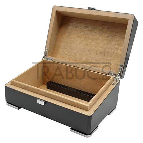Humidor Angelo Black High din lemn de cedru