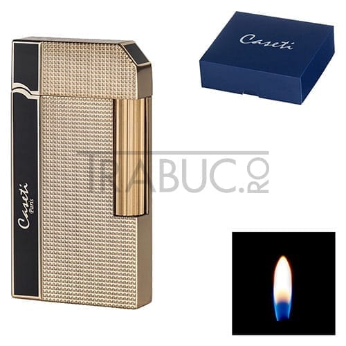 Bricheta Caseti Lighter Rome Black Gold Caree cu flacara normala