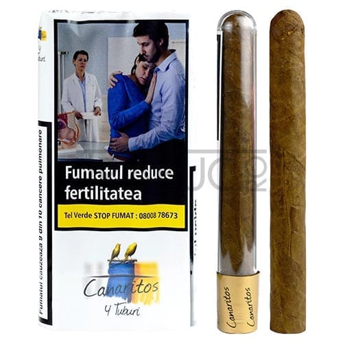 Canaritos Brevas Tub in pachet de 4 trabucuri