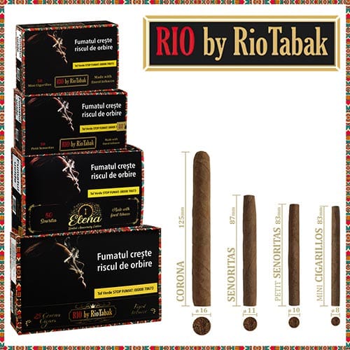 Pachet RIO Cigar Bar cu tigari de foi si accesorii potrivit pentru 300 de persoane