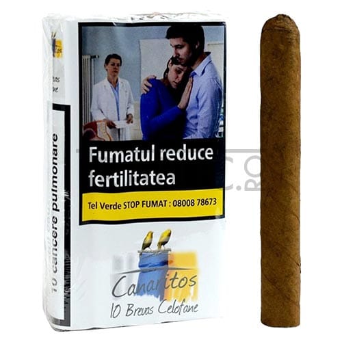 Pachet cu 10 Trabucuri Canaritos Brevas Celo