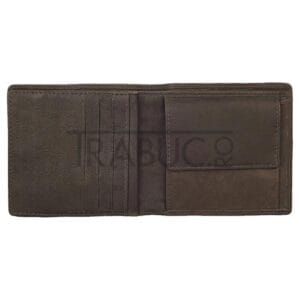 Portofel Zippo Brown Bi Fold cu interior din piele naturala