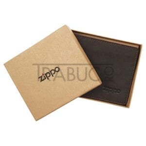 Portofel Zippo Brown in cutie cadou originala