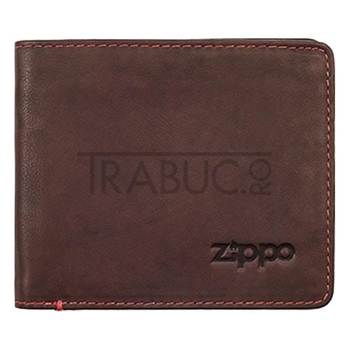 Portofel Zippo Brown confectionat din piele de culoare negru