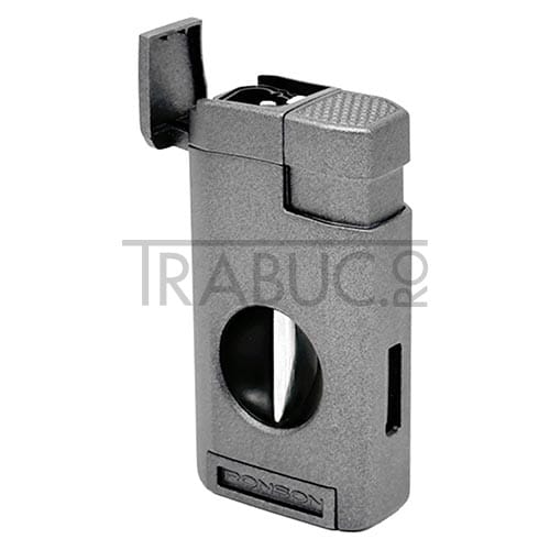 Bricheta trabuc Ronson Thunder Grey functionala cu gaz butan