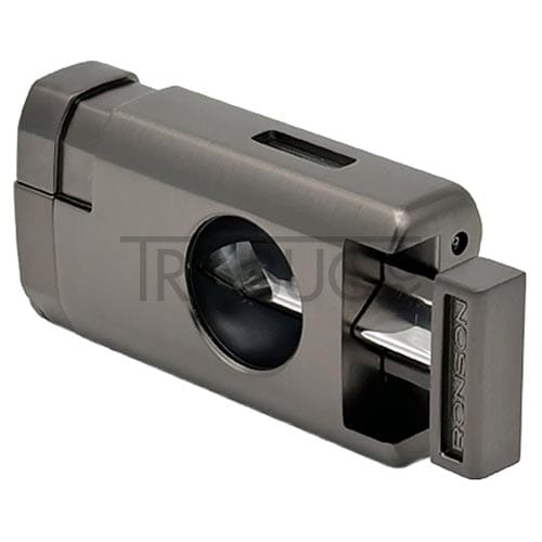 Bricheta trabuc Ronson Thunder Gun Metal cu cutter in forma de v integrat