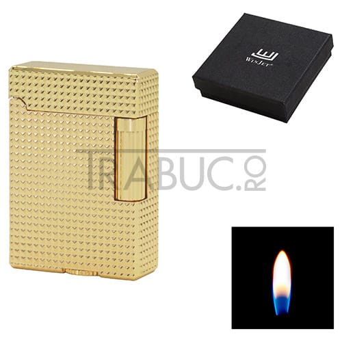 Bricheta trabuc WinJet Gold cu flacara normala in cutie cadou