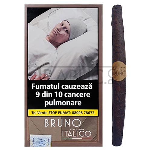 Pachet cu 5 Tigari de foi Ambasciator Italico Bruno de tarie medie