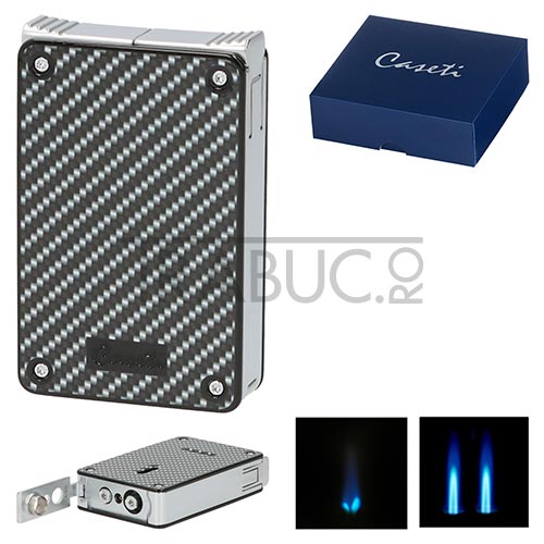 Bricheta trabuc Caseti Carbon cu punch integrat cu 3 arzatoare