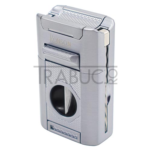 Bricheta trabuc Ronson Giant Chrome Satin de calitate premium