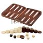 Set joc de table Deluxe Melia Crazy Tobacco confectionat din piele naturala cu piese din lemn