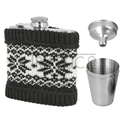 Set plosca Angelo Black cu manson crosetat