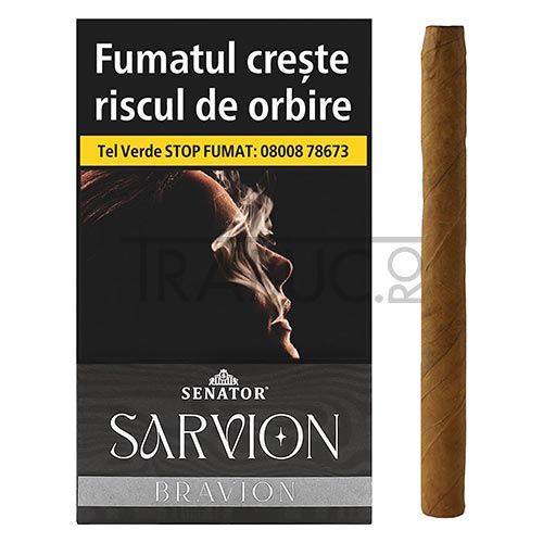 Tigari de foi fara filtru Senator Sarvion Bravion in pachet de 10 bucati