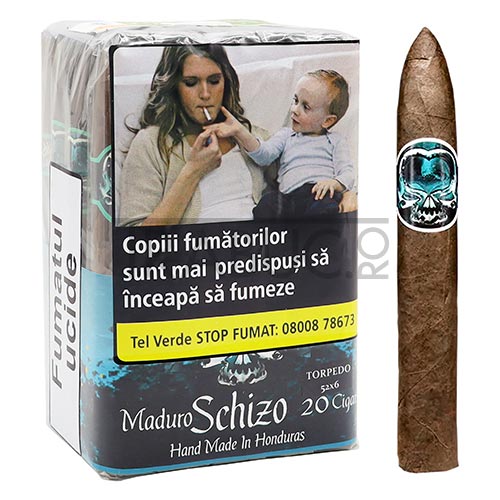Trabucuri Schizo Maduro Torpedo in pachet de 20