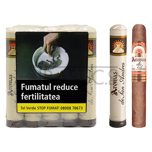 Trabucuri Aromas de San Andres Robusto ambalate individual in tub de protectie